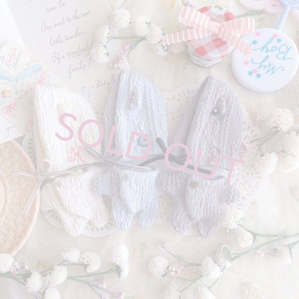 画像1: (12cm size)cafe bear rompers &bonnet set (1)