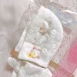 画像2: (12cm size)♡lace café bearrompers&bonnet set (2)