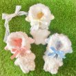 画像1: lamb doll rompers&bonnet set (1)