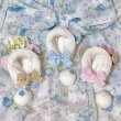 画像1: forget me not panda bonnet&tail set (1)